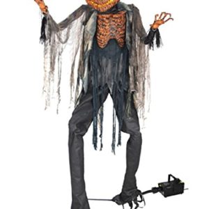 Animated Scorched Scarecrow With Fog Machine