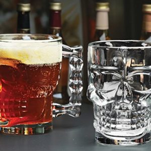 Beer Draft Mug Glasses, HALLOWEEN SKULL