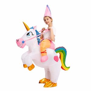 Unicorn Riding A Unicorn Air Blow-up Deluxe Halloween Costume